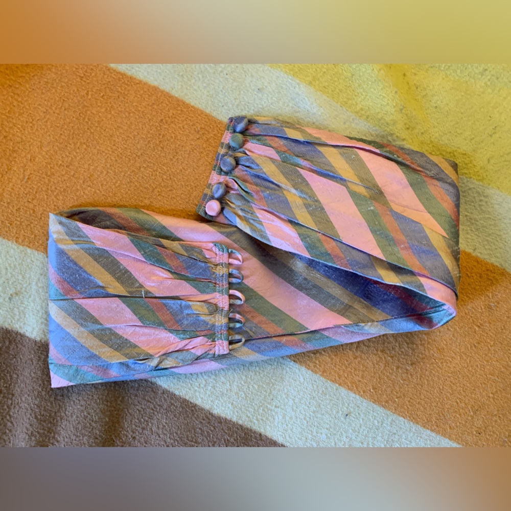 Amazing 80's vintage rainbow button up belt